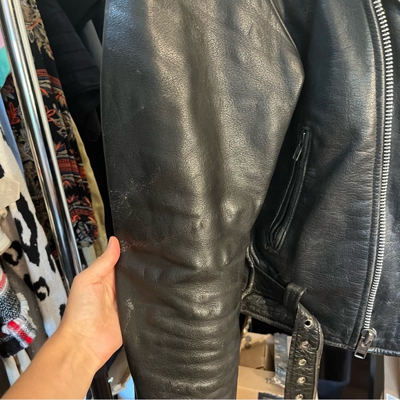 Harley Davidson 9/11 Remembrance Leather Jacket with Pins Size 40 - Picture 8 of 10